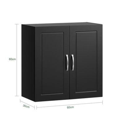 Meuble Haut Armoire de Toilettes Salle de Bain Suspendue, 2 Portes, FRG231-SCH, SoBuy