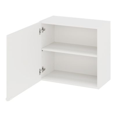 Meuble haut de cuisine 1 porte blanc l.60 x H.55 cm Izee