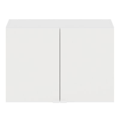 Meuble haut de cuisine 2 portes blanc l.80 x H.55 cm Izee