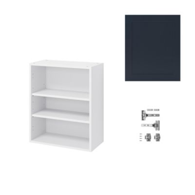 Meuble haut de cuisine avec 1 porte GoodHome Artemisia bleu L. 60 x H. 72 cm