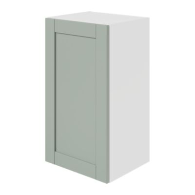 Meuble haut de cuisine avec 1 porte GoodHome Ash vert sauge L. 40 x H. 72 cm