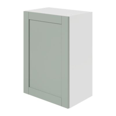 Meuble haut de cuisine avec 1 porte GoodHome Ash vert sauge L. 50 x H. 72 cm