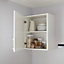 Meuble haut de cuisine avec 1 porte GoodHome Garcinia blanc brillant L. 60 x H. 72 cm