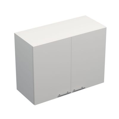 Meuble haut de cuisine Primalight 2 porte L. 80 cm blanc Castorama