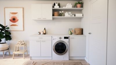 Meuble haut de cuisine Primalight 2 portes L. 80 cm blanc