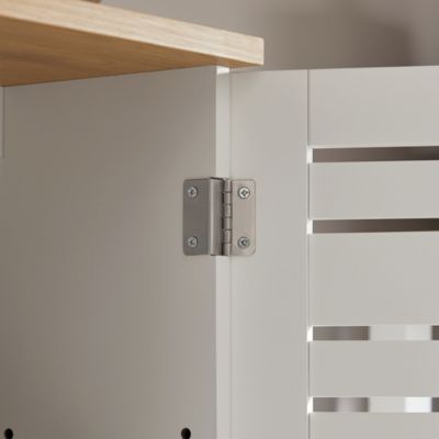 Meuble Haut de Salle de Bain avec 2 Portes Armoire Suspendue, BZR42-W, SoBuy