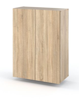 Meuble Haut de salle de bain Chêne Sonoma 60 cm, armoire murale au-dessus de la machine à laver , colonne