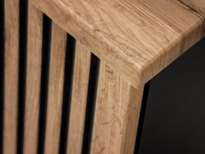 Meuble lave main à suspendre XILO NOIR CHÊNE 40 cm