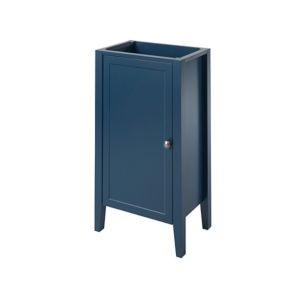 Meuble lave-mains à poser 1 porte bleu mat l.44 x H.80 x P.30 cm, GoodHome Perma