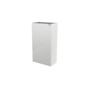 Meuble lave mains à poser blanc brillant l.44 x H.79 x P.23 cm, GoodHome Imandra