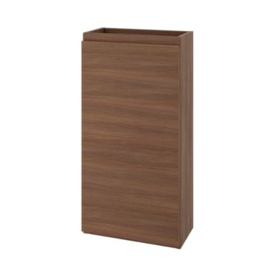 Meuble lave mains à poser effet chêne foncé 1 porte l.43,5 x H.79 x P.23,2 cm GoodHome Imandra