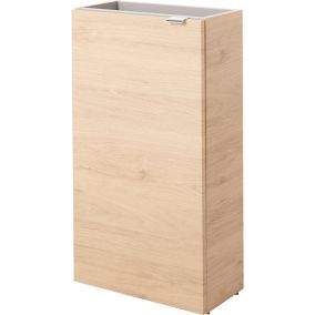 Meuble lave mains à poser effet chêne l.44 x H.79 x P.23 cm, GoodHome Imandra