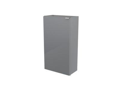 Meuble lave mains à poser l.44 x H.79 x P.23 cm, gris, GoodHome Imandra