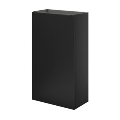 Meuble lave mains à poser l.44 x H.79 x P.23 cm, noir mat, GoodHome Imandra