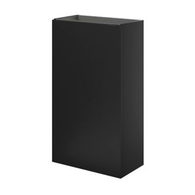 Meuble lave mains à poser noir mat l.44 x H.79 x P.23 cm, GoodHome Imandra