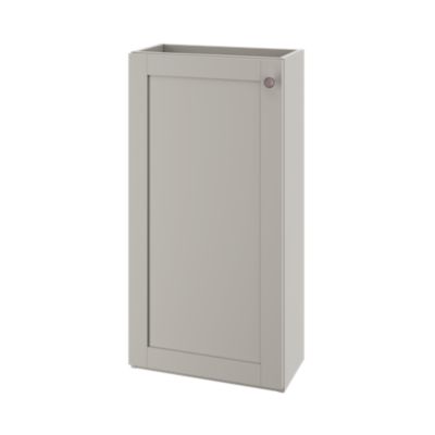 Meuble lave mains à poser taupe 1 porte l.43,5 x H.79 x P.23,2 cm GoodHome Imandra