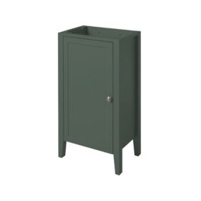 Meuble lave mains à poser vert mat l.44 x H.80,6 x P.30 cm, GoodHome Perma