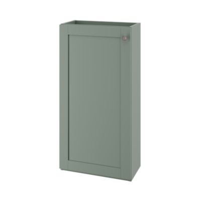 Meuble lave mains à poser vert sauge 1 porte l.43,5 x H.79 x P.23,2 cm GoodHome Imandra