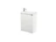 Meuble lave mains à suspendre GoodHome Imandra blanc L.44 x H.55 cm + plan vasque Beni