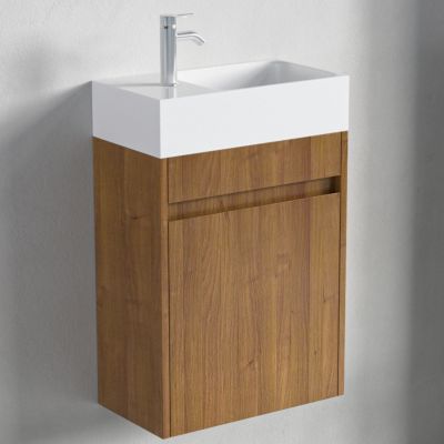 Meuble lave-mains chêne chaud LOMAZOO Ibiza - 40cm