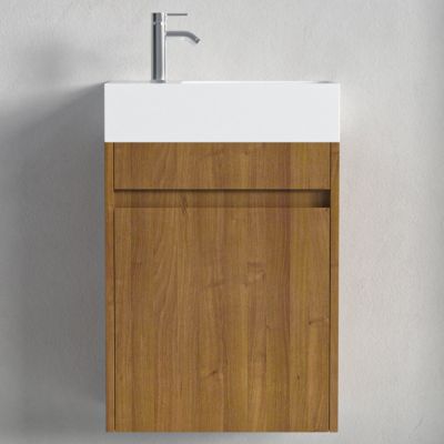 Meuble lave-mains chêne chaud LOMAZOO Ibiza - 40cm