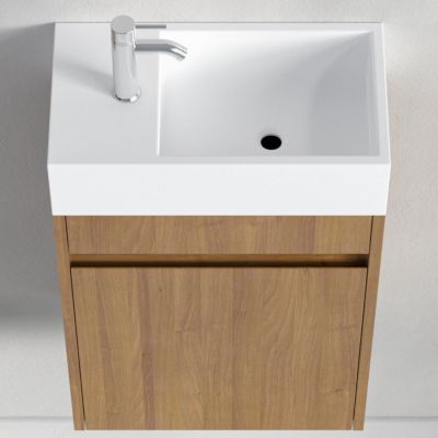 Meuble lave-mains chêne chaud LOMAZOO Ibiza - 40cm