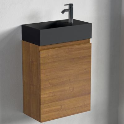 Meuble lave-mains chêne chaud LOMAZOO Malibu - 40cm