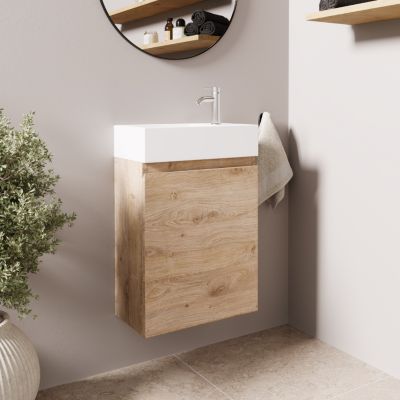 Meuble lave-mains chêne clair LOMAZOO Malibu - 40cm