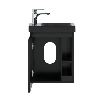 Meuble lave-mains HAMPTON Noir