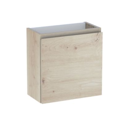 Meuble lave mains l.45 x H.44 x P.21 cm, effet chêne artisan, Calao