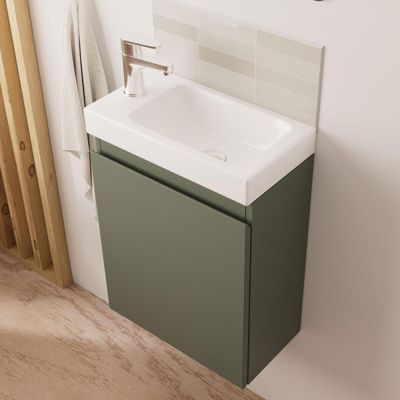 Meuble lave-mains LISA + miroir tablette