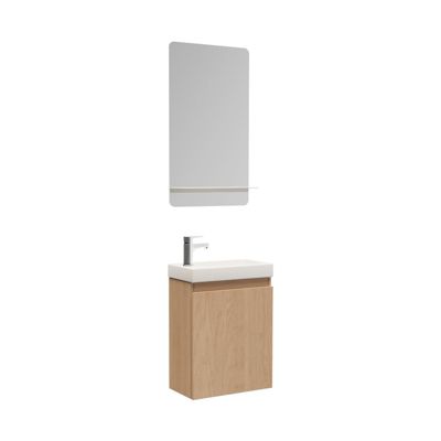 Meuble lave-mains LISA + miroir tablette