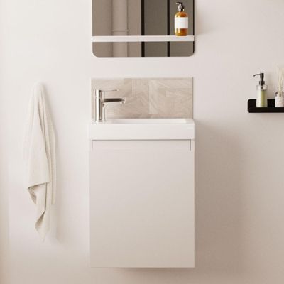 Meuble lave-mains LISA suspendu 41 cm 41cm