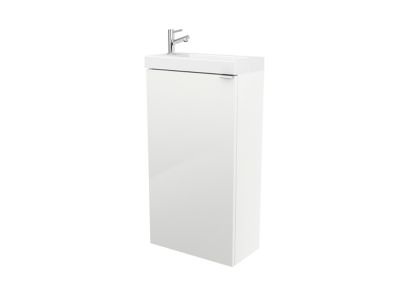 Meuble Lave Mains A Poser Goodhome Imandra Blanc L 44 X H 79 Cm Plan Vasque Beni Castorama