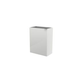 Meuble lave mains suspendu blanc brillant l.44 x H.55 x P.23 cm, GoodHome Imandra