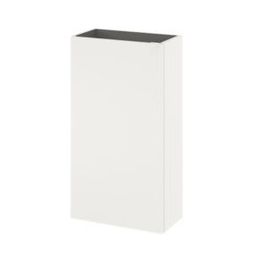 Meuble lave mains suspendu blanc mat l.44 x H.79 x P.23 cm, GoodHome Imandra