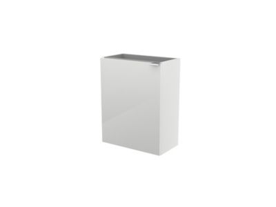 Meuble lave mains suspendu l.44 x H.55 x P.23 cm, blanc brillant, GoodHome Imandra