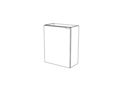 Meuble lave mains suspendu l.44 x H.55 x P.23 cm, effet chêne, GoodHome Imandra