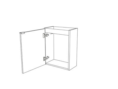 Meuble lave mains suspendu l.44 x H.55 x P.23 cm, effet chêne, GoodHome Imandra