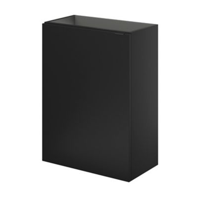 Meuble lave mains suspendu l.44 x H.55 x P.23 cm, noir mat, GoodHome Imandra