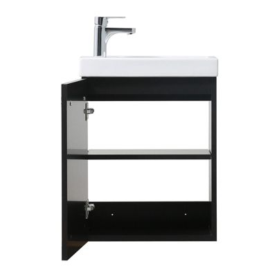 Meuble lave-mains suspendu NEVADA avec poignée porte serviette