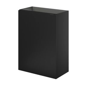 Meuble lave mains suspendu noir mat l.44 x H.55 x P.23 cm, GoodHome Imandra