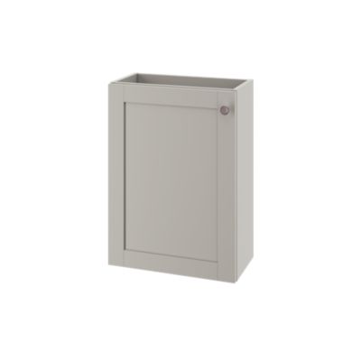 Meuble lave mains suspendu taupe 1 porte l.43,5 x H.55 x P.23,2 cm GoodHome Imandra