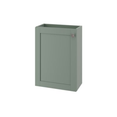 Meuble lave mains suspendu vert sauge 1 porte l.43,5 x H.55 x P.23,2 cm GoodHome Imandra