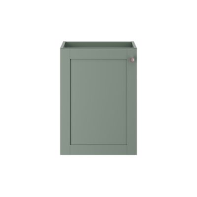 Meuble lave mains suspendu vert sauge 1 porte l.43,5 x H.55 x P.23,2 cm GoodHome Imandra