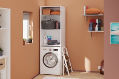Meuble machine à laver Wash l.80 x H. 203 x P. 60 cm