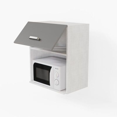 Meuble micro-ondes - 60 cm - Caisson coloris Lino