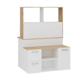 Meuble multifonctions TV et bureau Mainz - L110,5 cm
