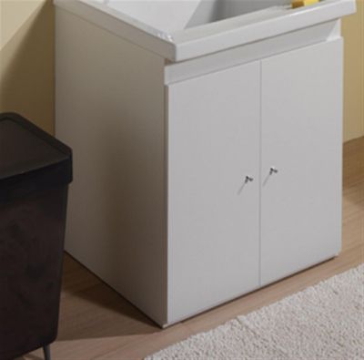 Meuble pour bac à laver RIBA 75 - Coloris: blanc - Longueur : 72 cm - Largeur : 64 cm - Hauteur : 86 cm