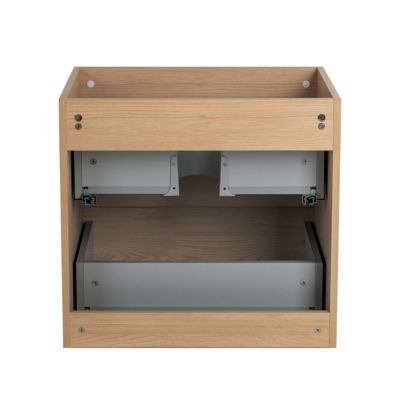 Meuble Prémonté sous vasque Bois/Noir 60Cm MITIS - bain-bain
